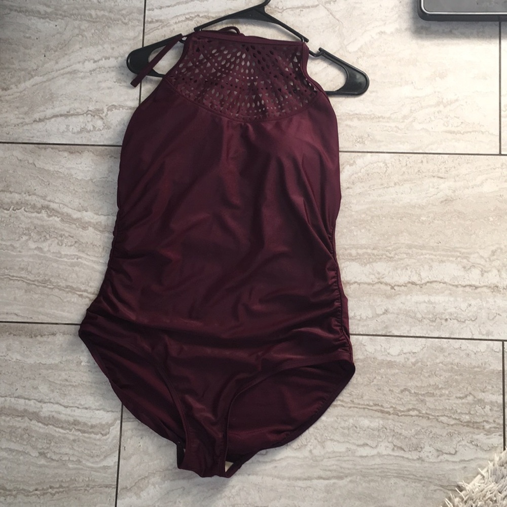 Dark Purple One piece swimsuit